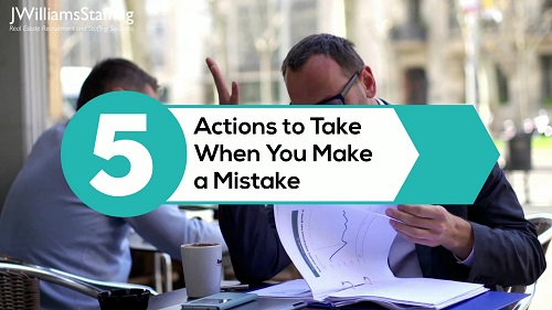 JWilliams Staffing - 5 Actions to Take When You Make a Mistake 
