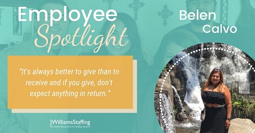 JWilliams Staffing - Employee Spotlight: Belen Calvo